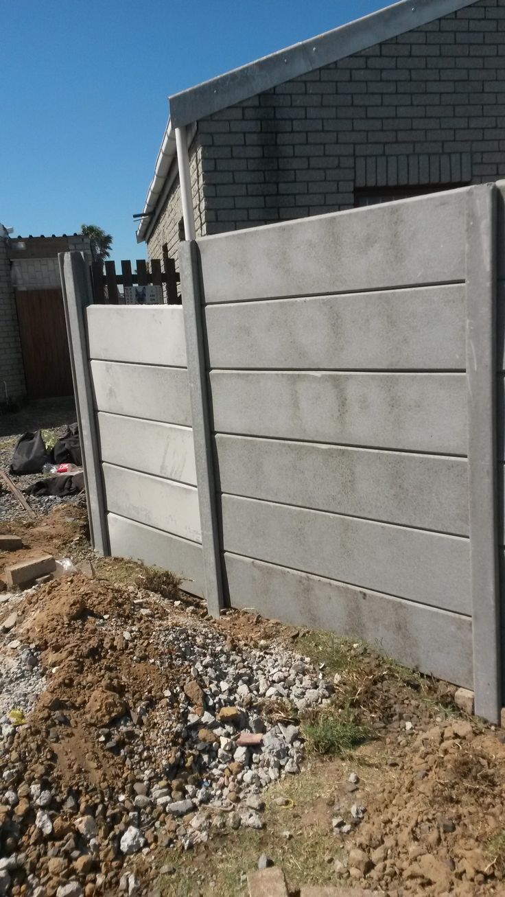 Vibracrete wall installation